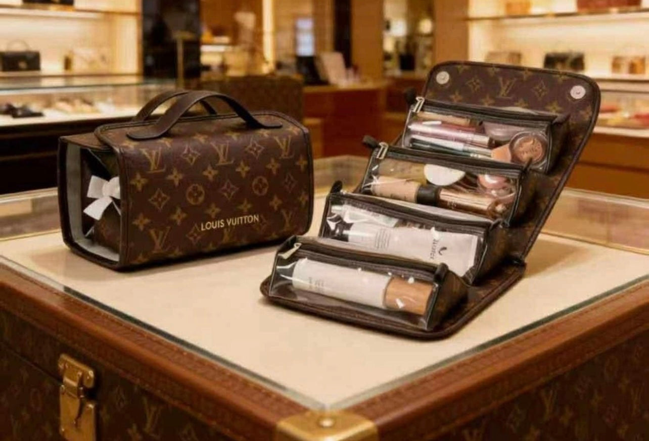 Brown Luxe Toiletry Bag